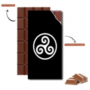 Tablette de chocolat personnalisé Triskel Symbole