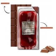 Tablette de chocolat personnalisé Poche de sang