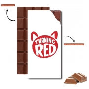 Tablette de chocolat personnalisé Alerte rouge panda roux