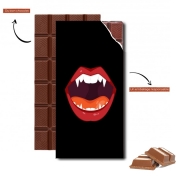 Tablette de chocolat personnalisé Vampire bouche