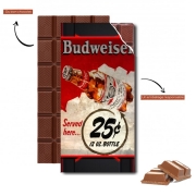 Tablette de chocolat personnalisé Vintage Budweiser
