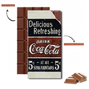 Tablette de chocolat personnalisé Vintage coke 