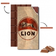 Tablette de chocolat personnalisé Vintage Gas Station Lion