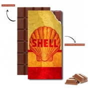 Tablette de chocolat personnalisé Vintage Gas Station Shell