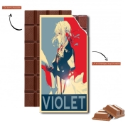 Tablette de chocolat personnalisé Violet Propaganda