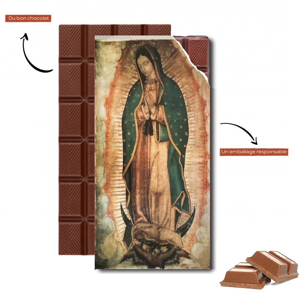 Tablette de chocolat personnalisé Virgen Guadalupe
