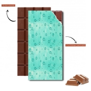 Tablette de chocolat personnalisé Water Drops Pattern