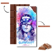 Tablette de chocolat personnalisé Watercolor Upside Down