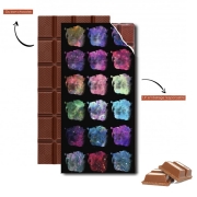 Tablette de chocolat personnalisé Watercolor Space