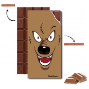 Tablette de chocolat personnalisé Loup-garou Face