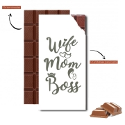 Tablette de chocolat personnalisé Wife Mom Boss