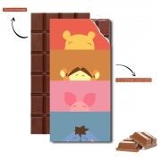 Tablette de chocolat personnalisé Winnie l'ourson et ses amis