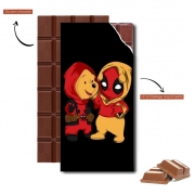 Tablette de chocolat personnalisé Winnnie the Pooh x Deadpool