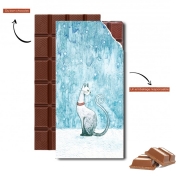 Tablette de chocolat personnalisé Winter Cat