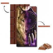 Tablette de chocolat personnalisé Wolf Dreamcatcher
