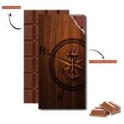 Tablette de chocolat personnalisé Wooden Anchor