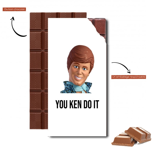Tablette de chocolat personnalisé You ken do it