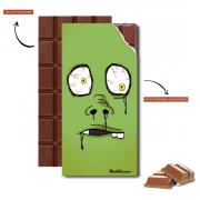 Tablette de chocolat personnalisé Zombie Face
