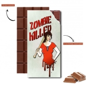 Tablette de chocolat personnalisé Zombie Killer