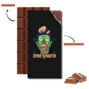 Tablette de chocolat personnalisé Zombie slaughter illustration