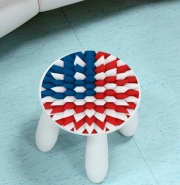 Tabouret enfant 3D Poly USA flag