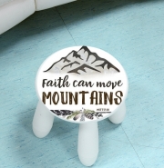 Tabouret enfant Catholique - Faith can move montains Matt 17v20 Bible