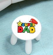 Tabouret enfant Super Dad Mario humour