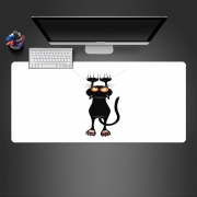Tapis de souris géant Chat noir qui s'accroche