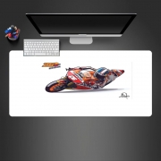 Tapis de souris géant Dani Pedrosa Moto GP Cartoon Art
