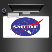 Tapis de souris géant Nasa Parodie Smurfs in Space