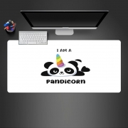 Tapis de souris géant Panda x Licorne Means Pandicorn