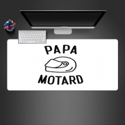 Tapis de souris géant Papa Motard Moto Passion