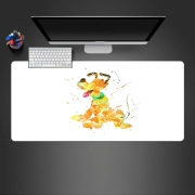 Tapis de souris géant Pluto watercolor art