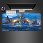 Tapis de souris géant Warships - Bataille navale