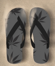 Tongs Feuille de cannabis Pattern