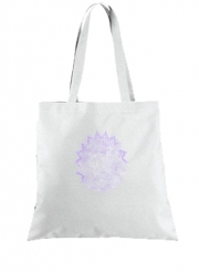 Tote Bag  Sac Bohemian Flower Mandala in purple