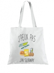 Tote Bag  Sac Je peux pas j'ai subway