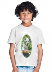 T-Shirt Garçon chiot dalmatien dans un panier