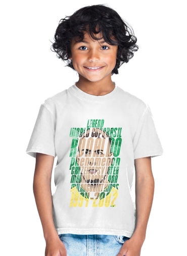 T-Shirt Garçon Football Legends: Ronaldo R9 Brasil 