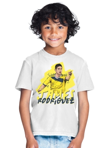 T-Shirt Garçon Football Stars: James Rodriguez - Colombia