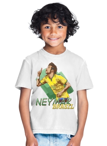 T-Shirt Garçon Football Stars: Neymar Jr - Brasil