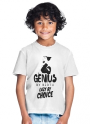 T-Shirt Garçon Genius by birth Lazy by Choice Shikamaru tribute