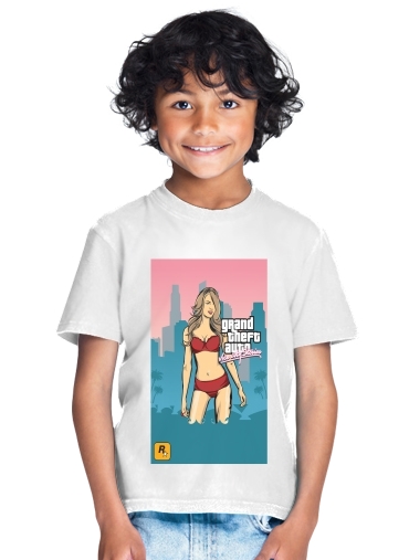 T-Shirt Garçon GTA collection: Bikini Girl Miami Beach