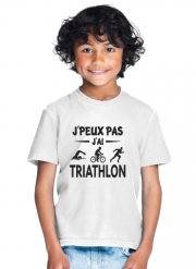 T-Shirt Garçon Je peux pas j ai Triathlon