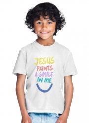 T-Shirt Garçon Jesus paints a smile in me Bible