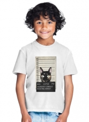 T-Shirt Garçon Kitty Mugshot
