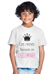 T-Shirt Garçon Les reines naissent en décembre