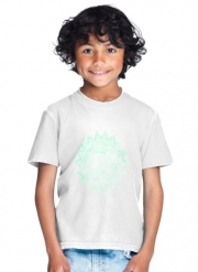 T-Shirt Garçon Mint Bohemian Flower Mandala