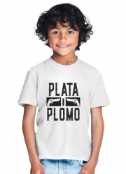 T-Shirt Garçon Plata O Plomo Narcos Pablo Escobar