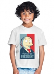 T-Shirt Garçon ralph wiggum vote for president